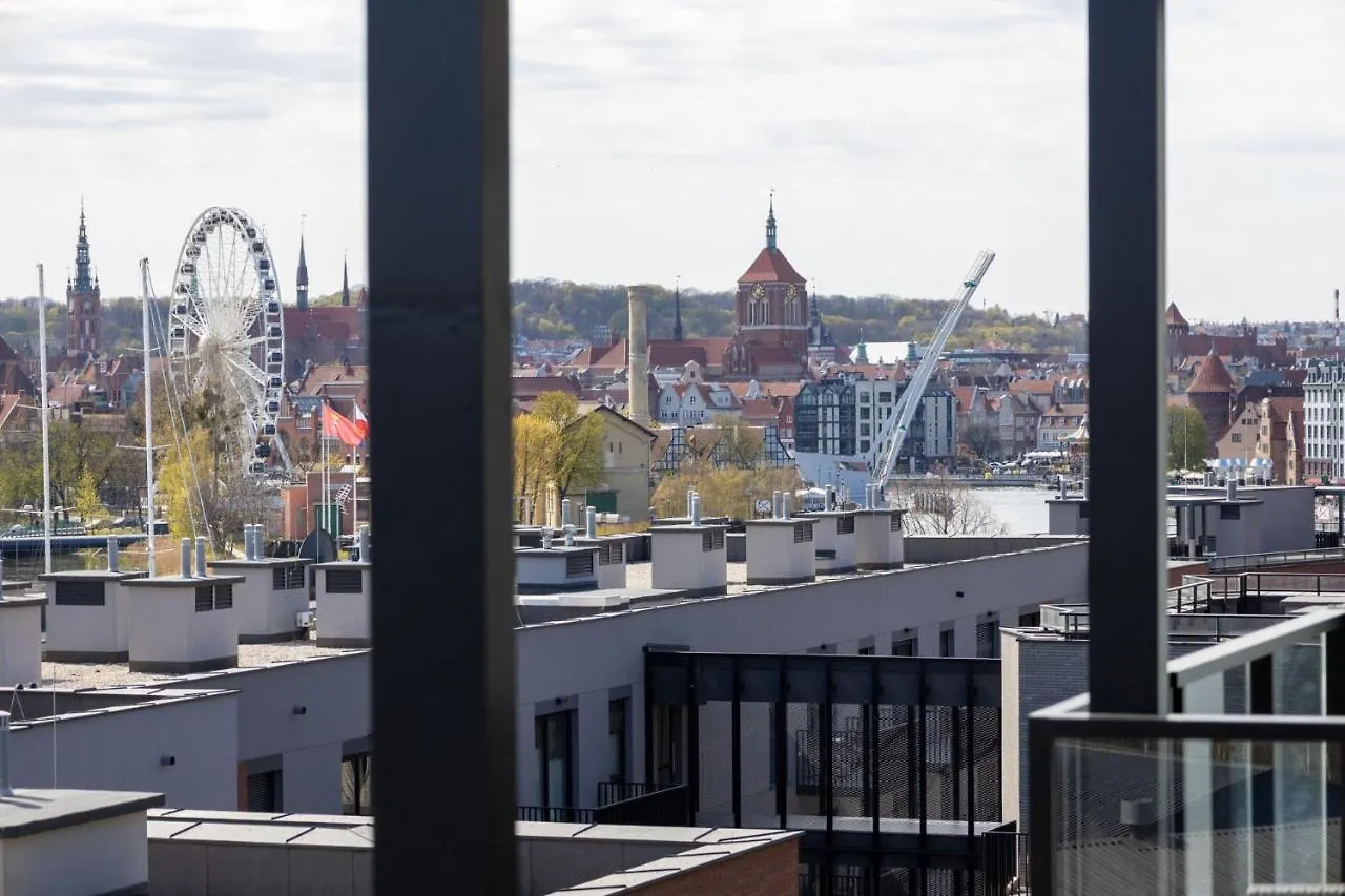 White Skyla Apartament Daire Gdansk