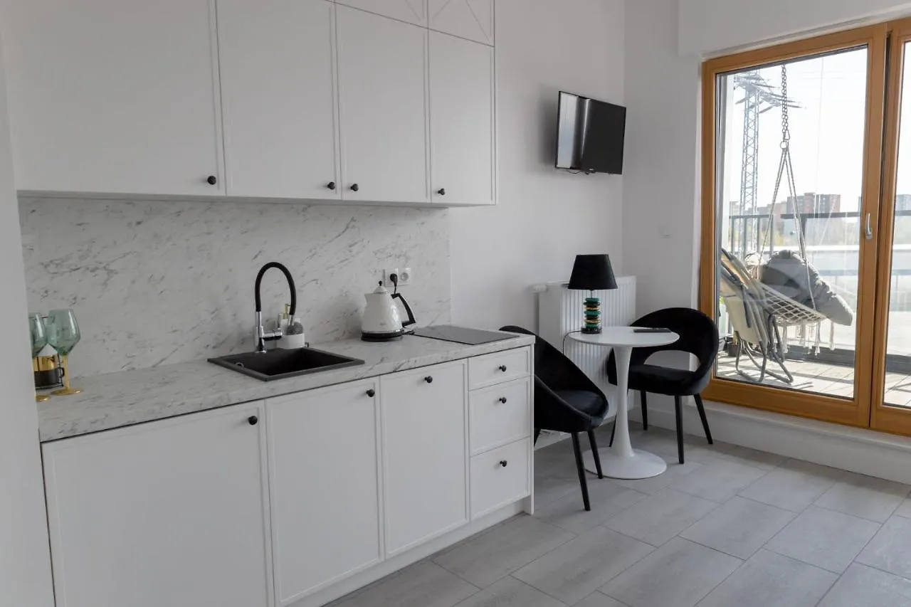 White Skyla Apartament Daire Gdansk