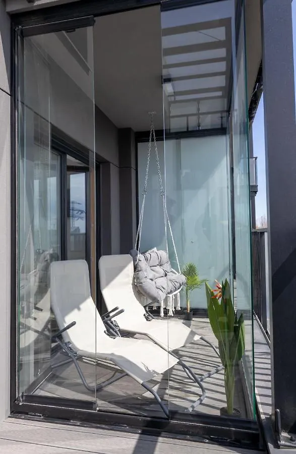 White Skyla Apartament Daire Gdansk